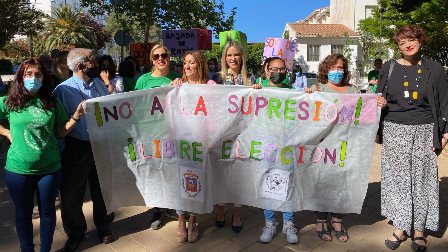 PSOE exige a la Junta que no elimine una clase de infantil del colegio Miguel de Cervantes de Ronda