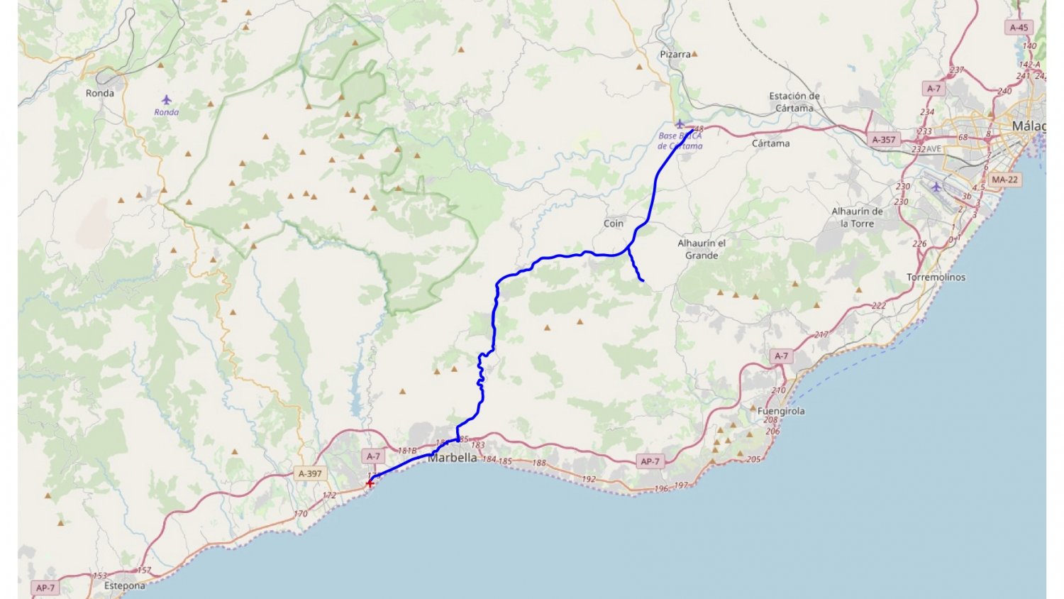 La DGT hace un despliegue de medio por la carrera IRONMAN en Marbella