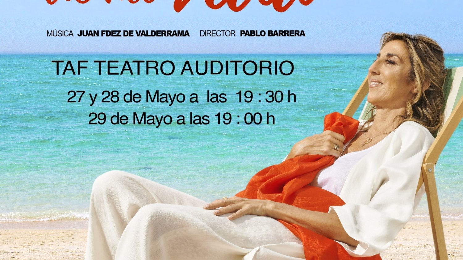 El Auditorio Felipe VI acogerá la próxima semana ‘El humor de mi vida’ de Paz Padilla
