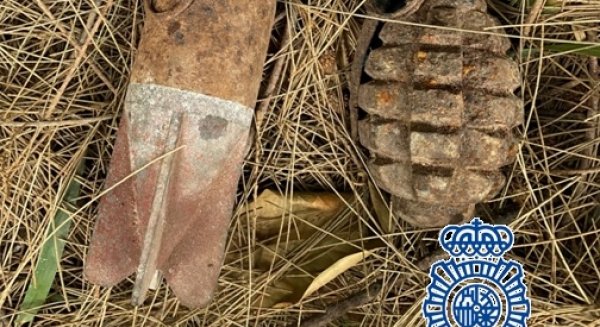 Los TEDAX localizan tres artefactos explosivos de los utilizados en la Guerra Civil