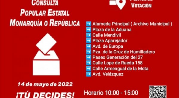 Málaga cuenta con 10 puntos de votación para la consulta estatal sobre monarquía o república