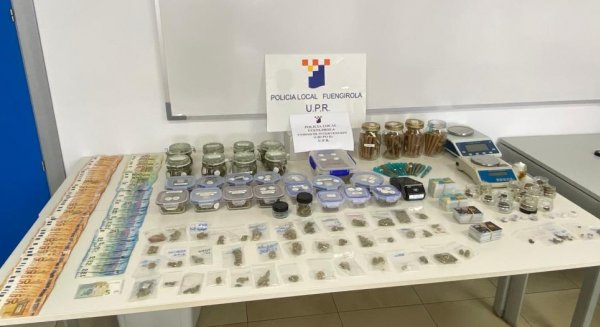 La Policía Local de Fuengirola detiene al titular de una asociación de fumadores por venta de droga
