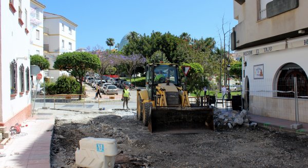 Estepona comienza las obras de remodelación de la calle Cardenal Herrera Oria