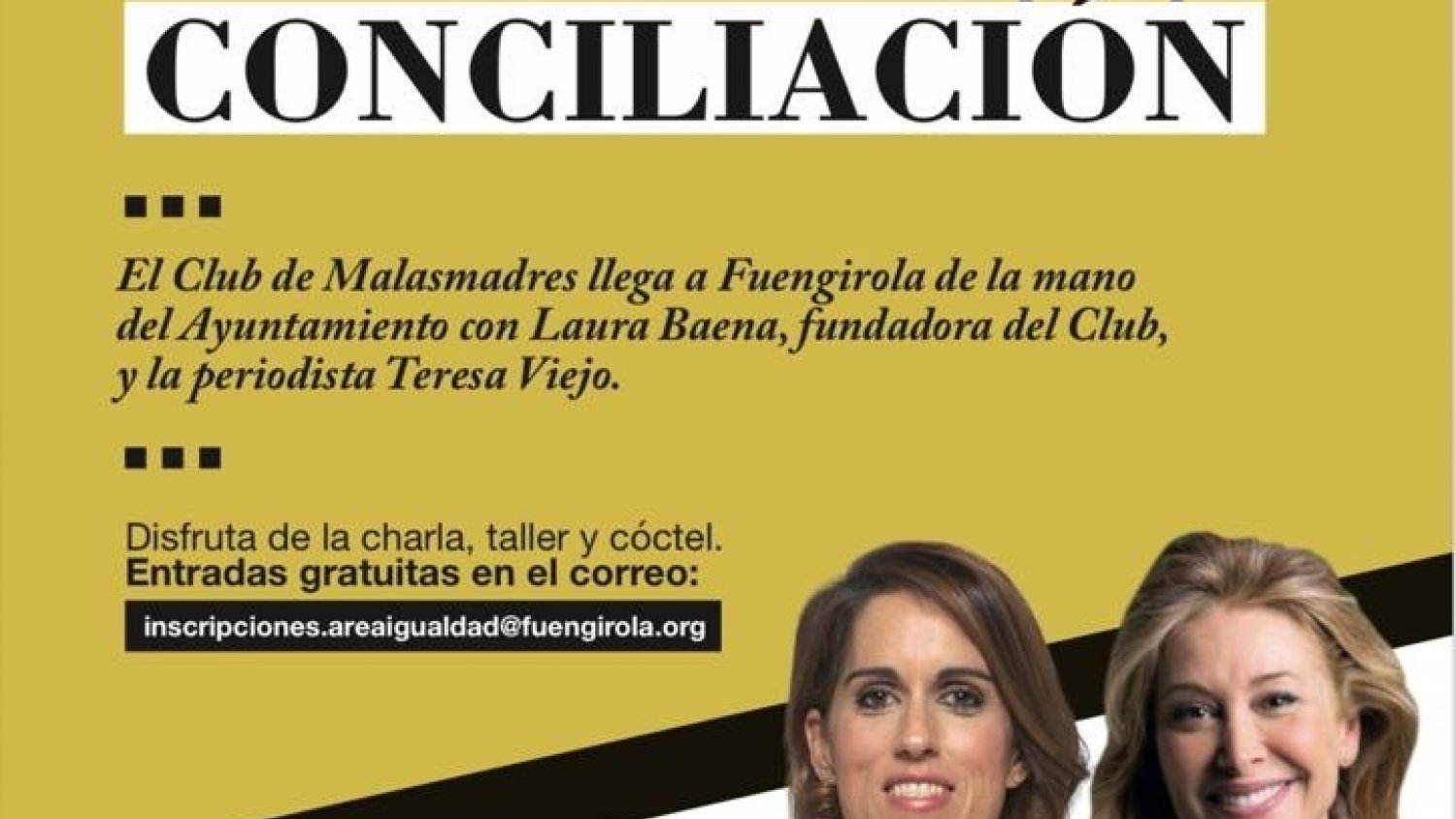 El Club de Malasmadres ofrecerá una charla-taller en Fuengirola el 18 de mayo