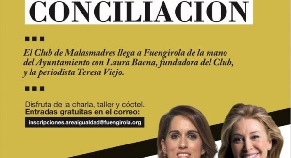 El Club de Malasmadres ofrecerá una charla-taller en Fuengirola el 18 de mayo