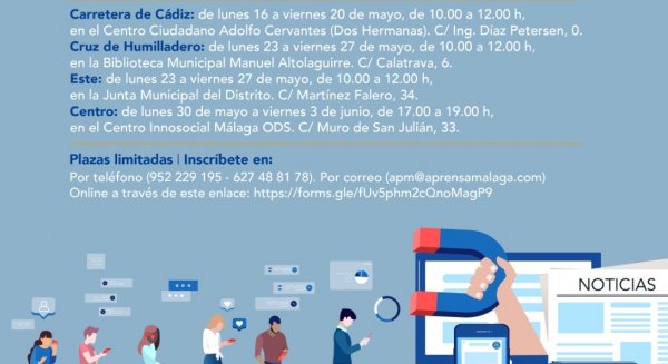 Cuatro distritos acogerán los I Talleres Municipales de Alfabetización Mediática