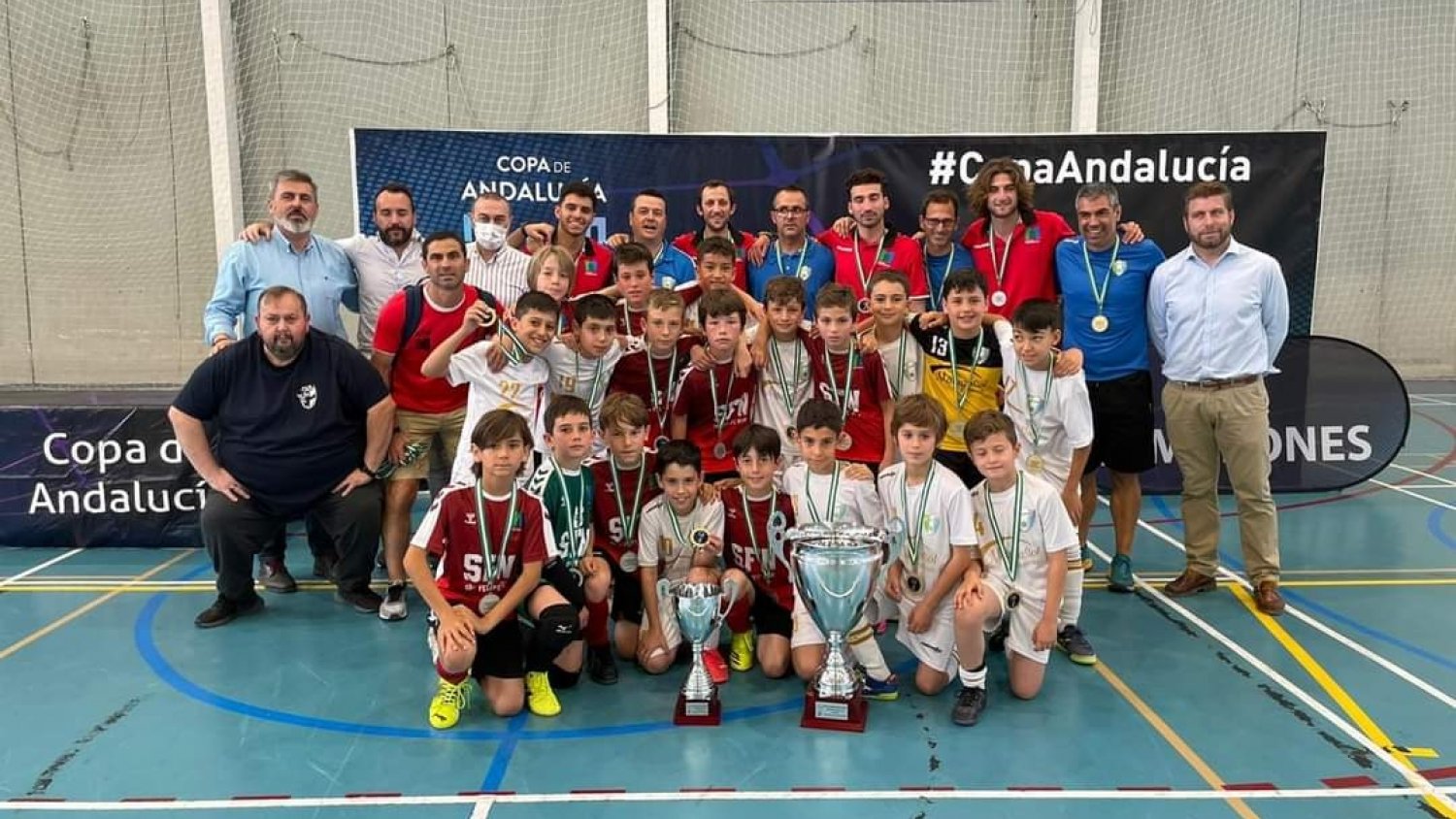 El benjamín del Playas de Torremolinos conquista la Copa de Andalucía de clubes de fútbol sala