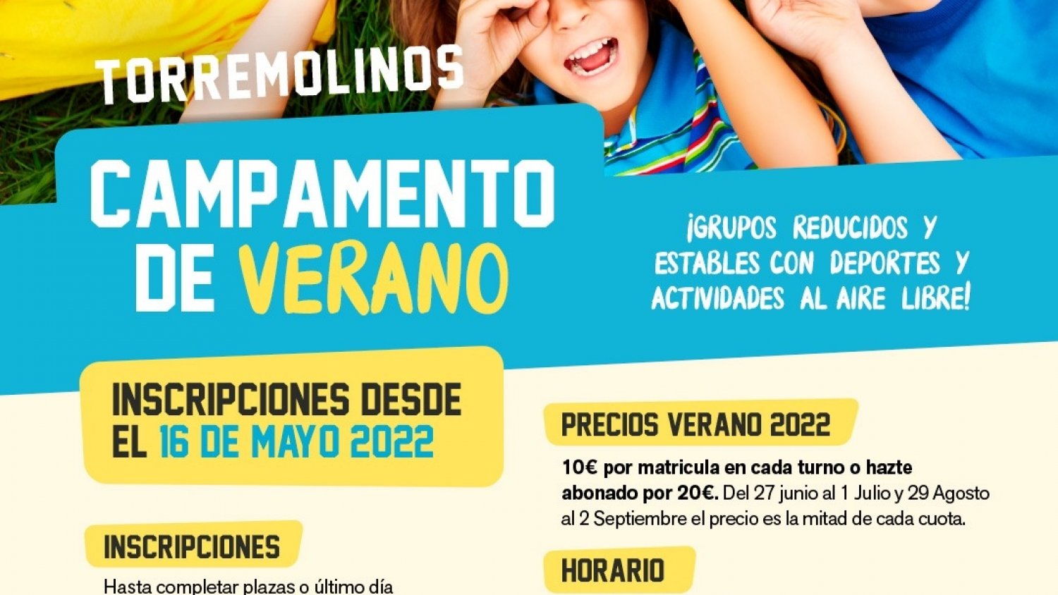 Torremolinos oferta más de 1.500 plazas para los campamentos deportivos de verano