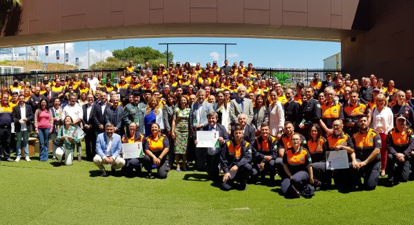La Junta entrega la Medalla al Mérito de Protección Civil a las Agrupaciones Locales del Voluntariado de Málaga