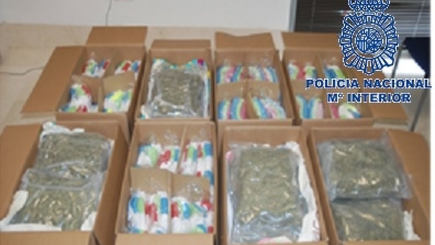 La Policía Nacional intercepta 38 kg de marihuana y detiene al cabecilla de una red