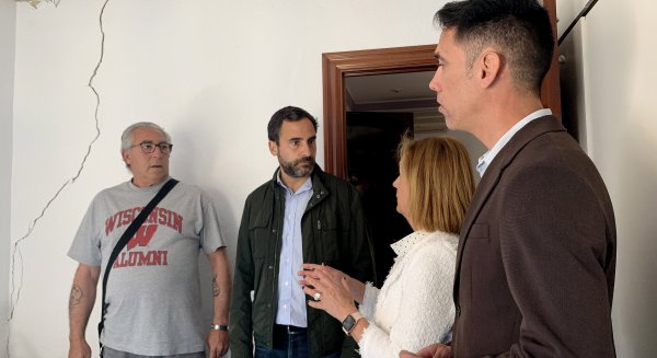 Pérez exige a De la Torre actuar en Haza Cuevas de manera urgente ante los desprendimientos