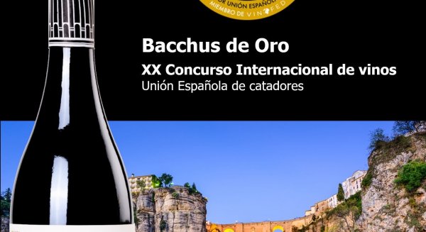 El vino de Ronda ‘Arquitecto 2017’ recibe la medalla de oro en el XX Concurso Internacional De Vinos Bacchus 2022