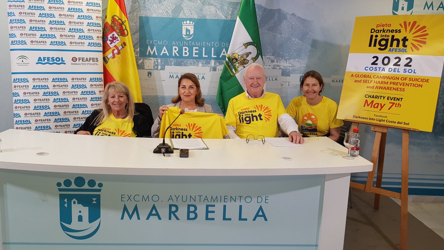 Marbella respalda una nueva edición de la Caminata para la prevención del Suicidio