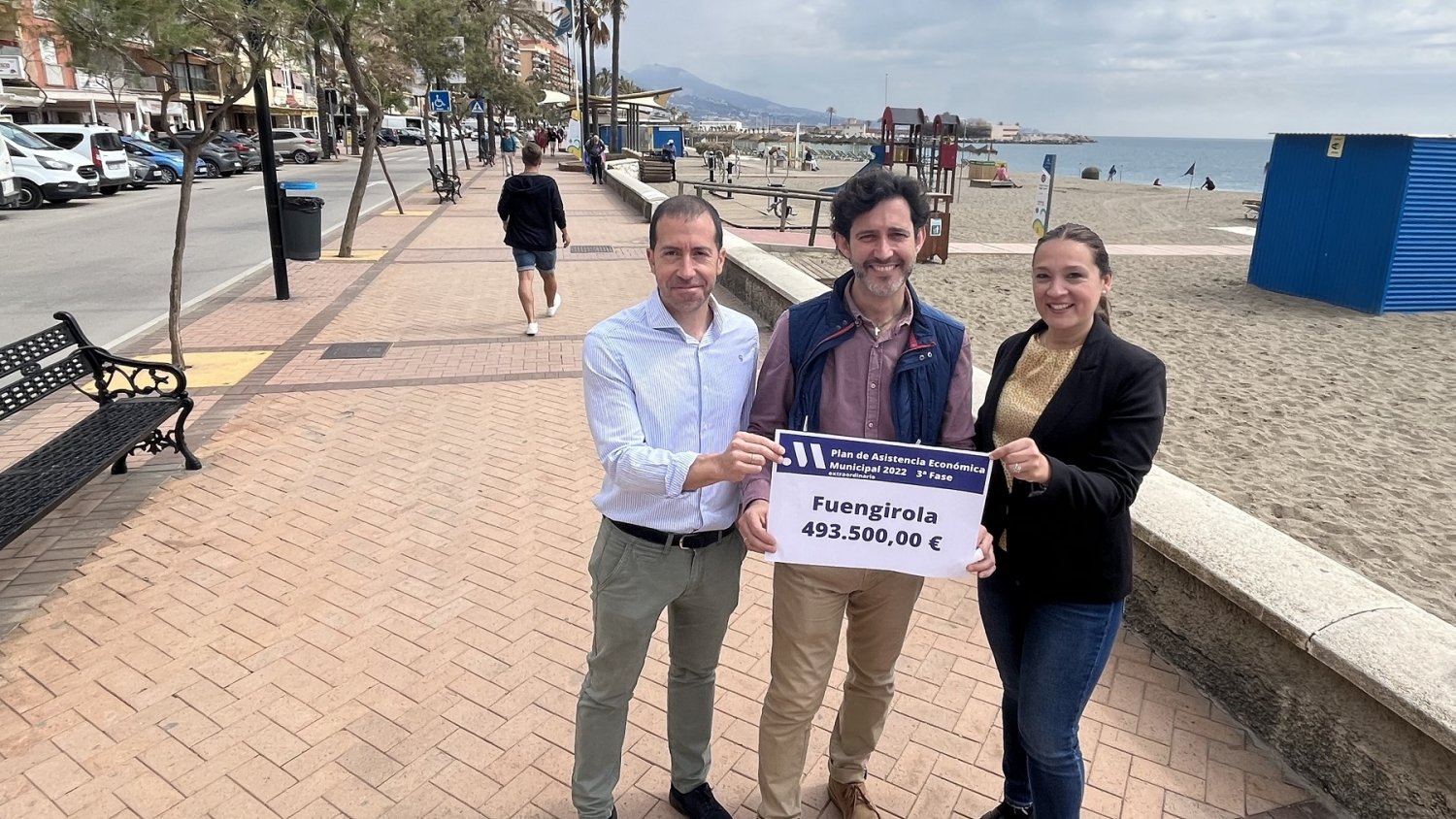 Fuengirola recibe cerca de medio millón de euros de la Diputación para paliar los efectos del temporal