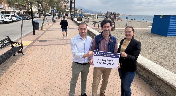 Fuengirola recibe cerca de medio millón de euros de la Diputación para paliar los efectos del temporal