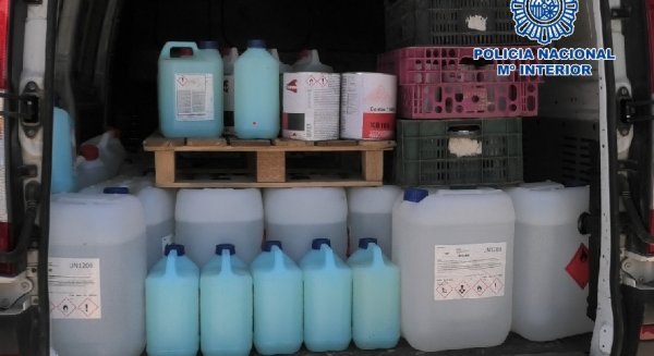 La Policía Nacional desarticula un laboratorio clandestino en Alhaurín el Grande