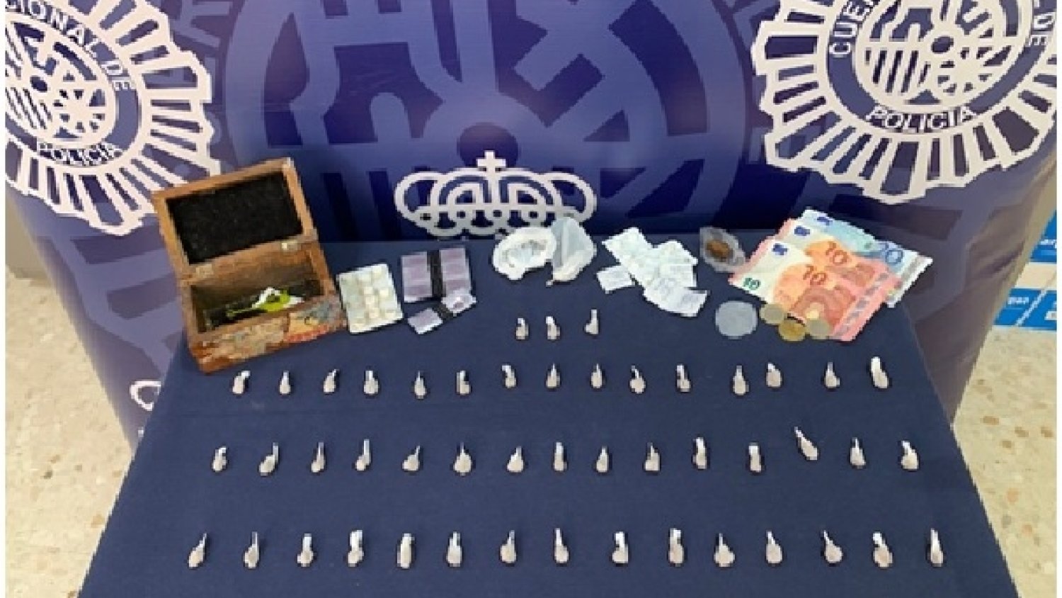 La Policía Nacional detiene a un hombre dedicado a la venta de heroína en Málaga