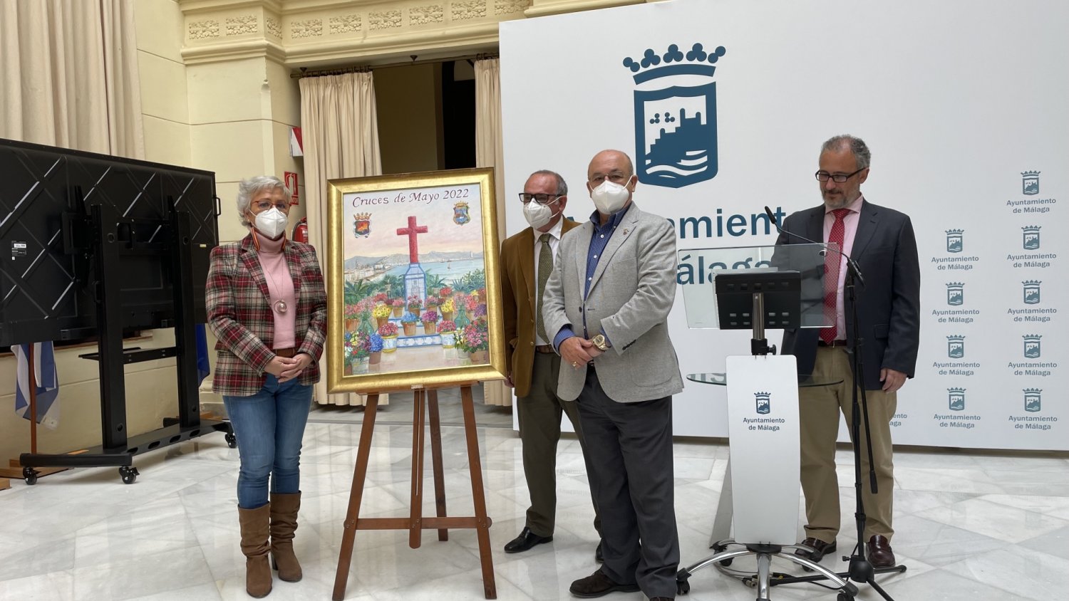José Luis Pavón, autor del cartel de La Fiesta de la Cruz de Mayo en Málaga