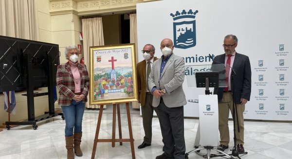 José Luis Pavón, autor del cartel de La Fiesta de la Cruz de Mayo en Málaga