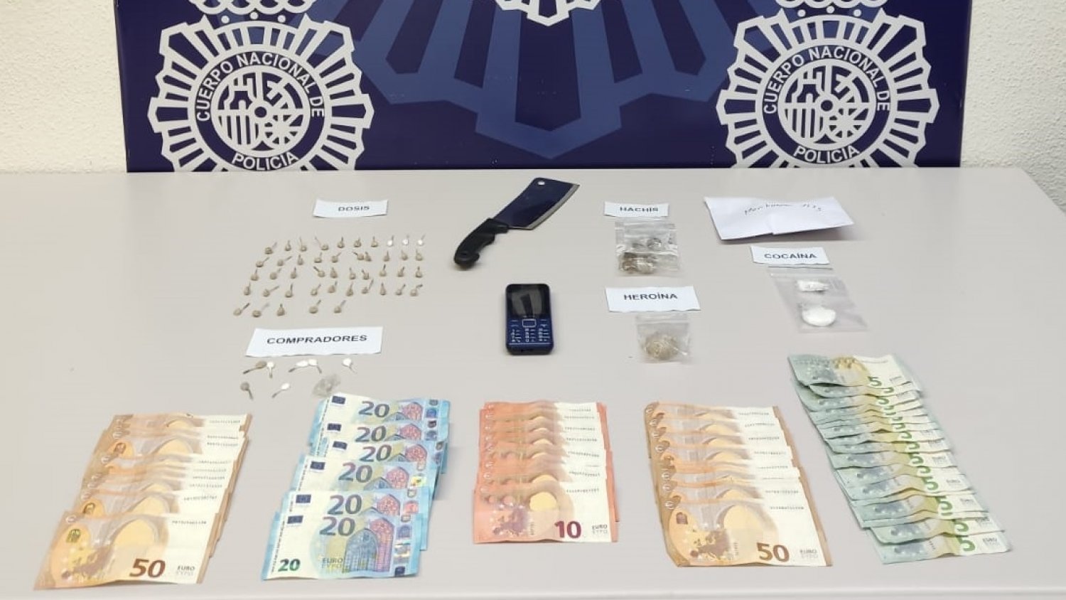 Desarticulado en Estepona un punto de venta de heroína y cocaína