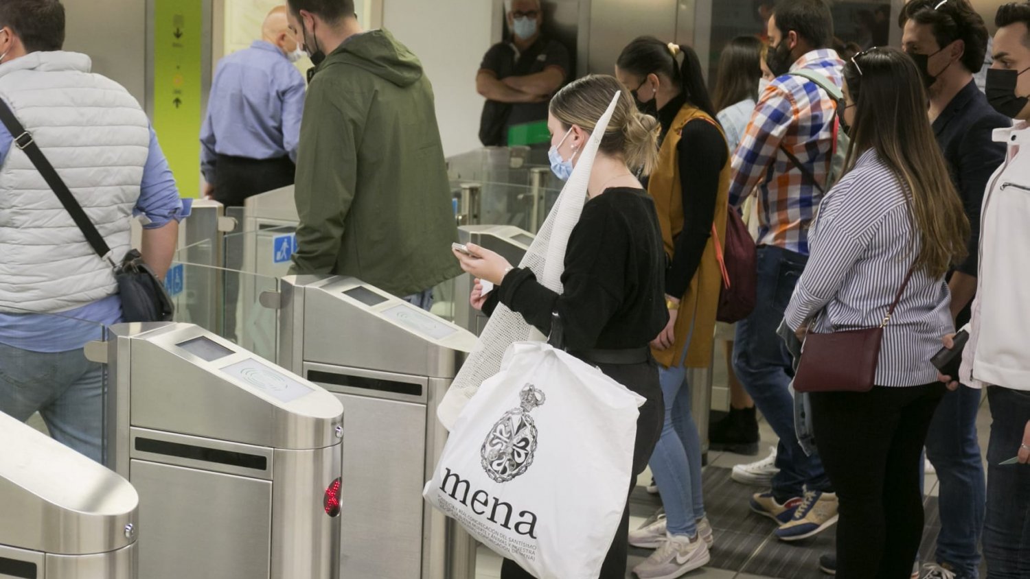 Metro de Málaga supera los datos de la última Semana Santa con un incremento del 4%