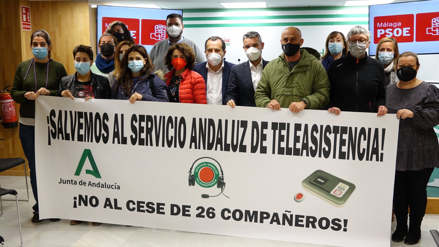 PSOE pide blindar el servicio de Teleasistencia paralizando el despido de 26 trabajadores