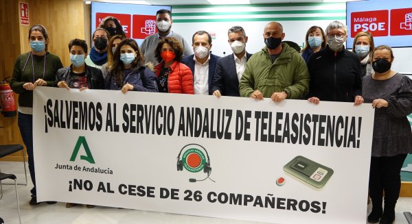 PSOE pide blindar el servicio de Teleasistencia paralizando el despido de 26 trabajadores