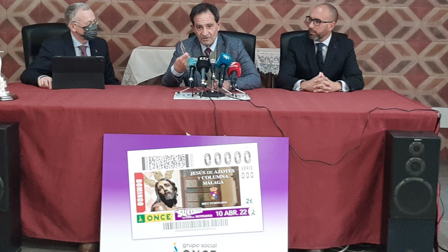 La ONCE lleva a Jesús de Azotes y Columna a toda España el Domingo de Ramos