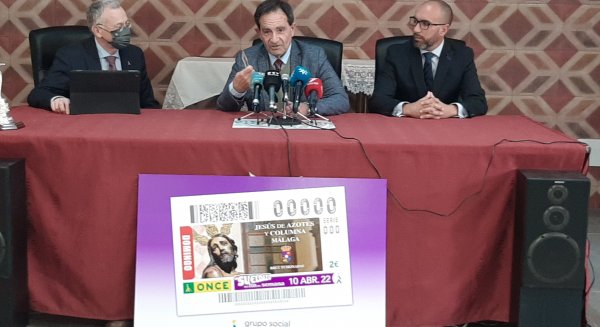 La ONCE lleva a Jesús de Azotes y Columna a toda España el Domingo de Ramos