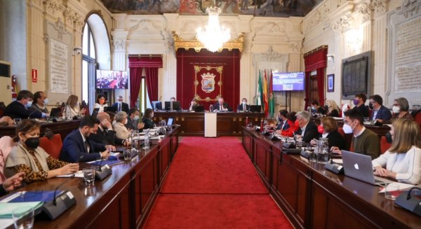 Cs vota en contra del PP en el Pleno del Ayuntamiento de Málaga