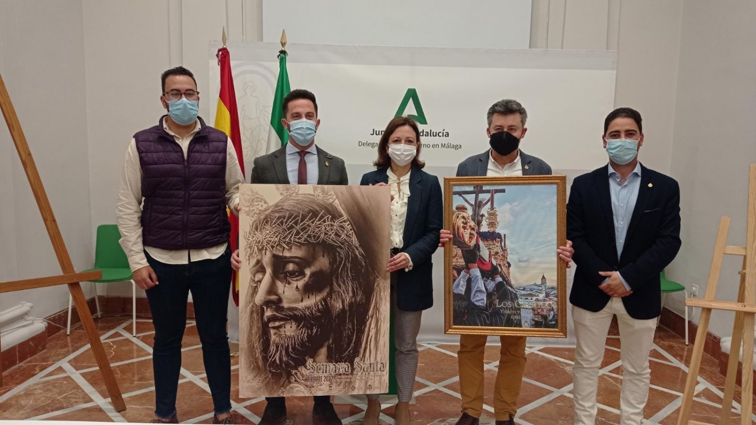 La delegada del Gobierno Andaluz, Patricia Navarro, presenta la Semana Santa de Arriate