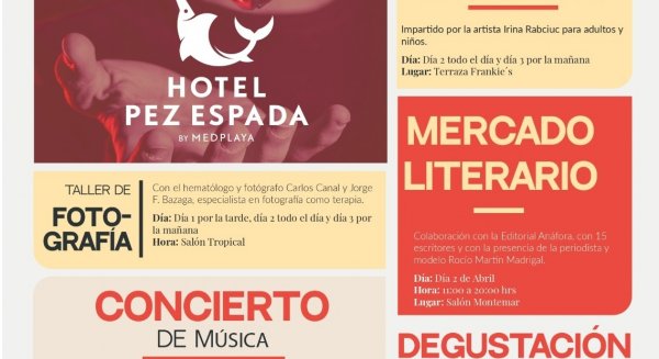 El Hotel Pez Espada programa actividades para el I Foro de Arte y Cultura