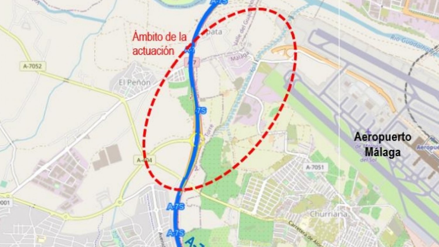 Mitma licita el proyecto de acceso norte al Aeropuerto de Málaga desde la Autovía del Mediterráneo