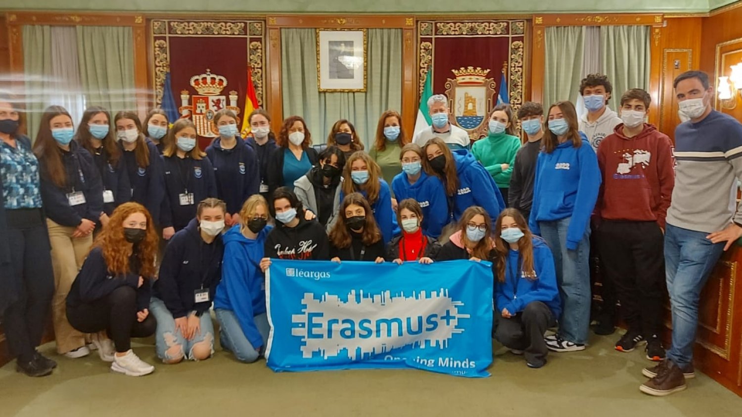 Estudiantes Erasmus de Irlanda y Bélgica visitan el Ayuntamiento de Marbella